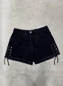 SHORT CORD. NEGRO #DOZZ.01