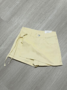 SKORT STRAP PASTEL YELLOW #MALI.07.P