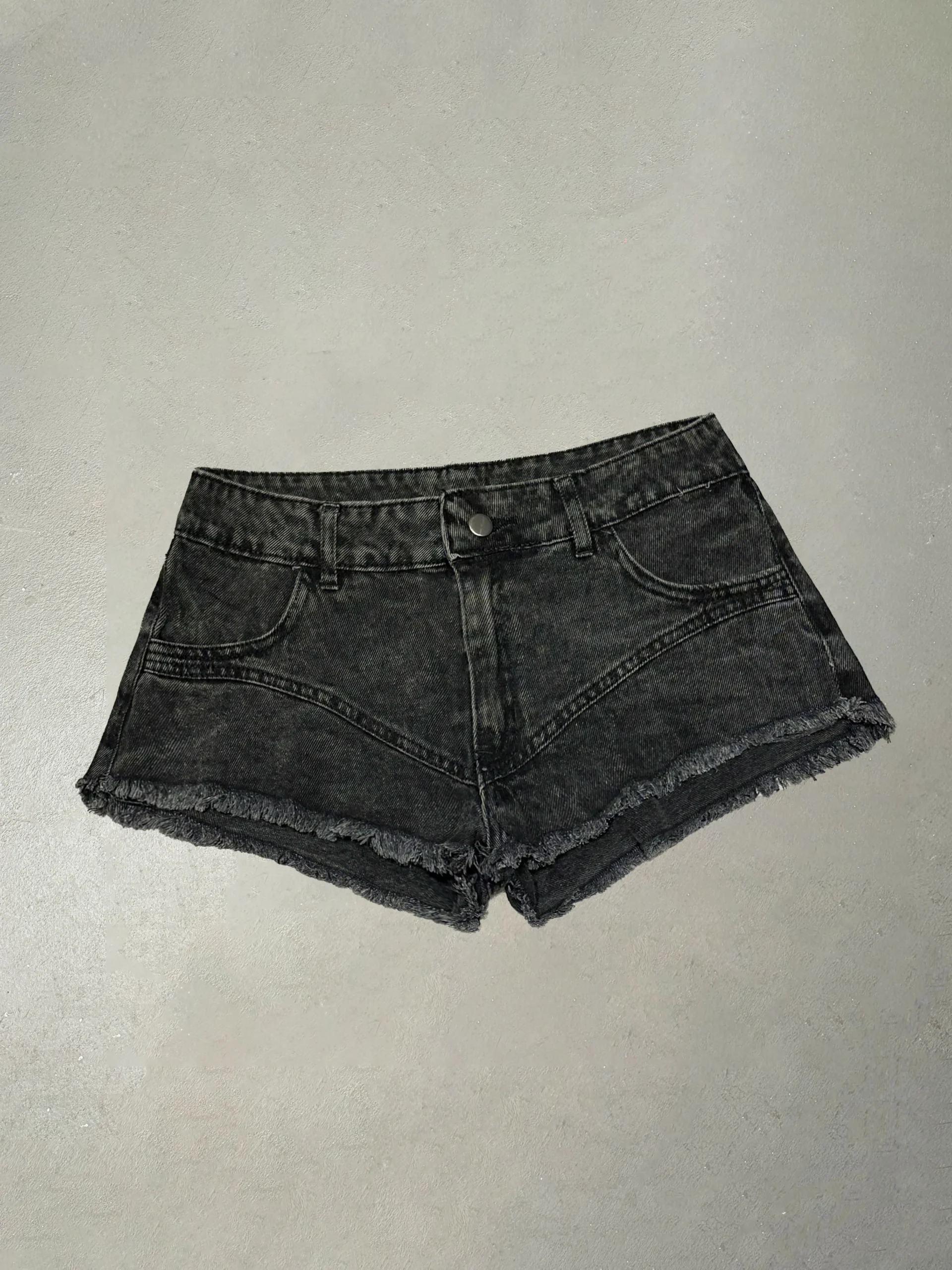 SHORT T. BAJO RECORTE GRIS #POLA.02.R