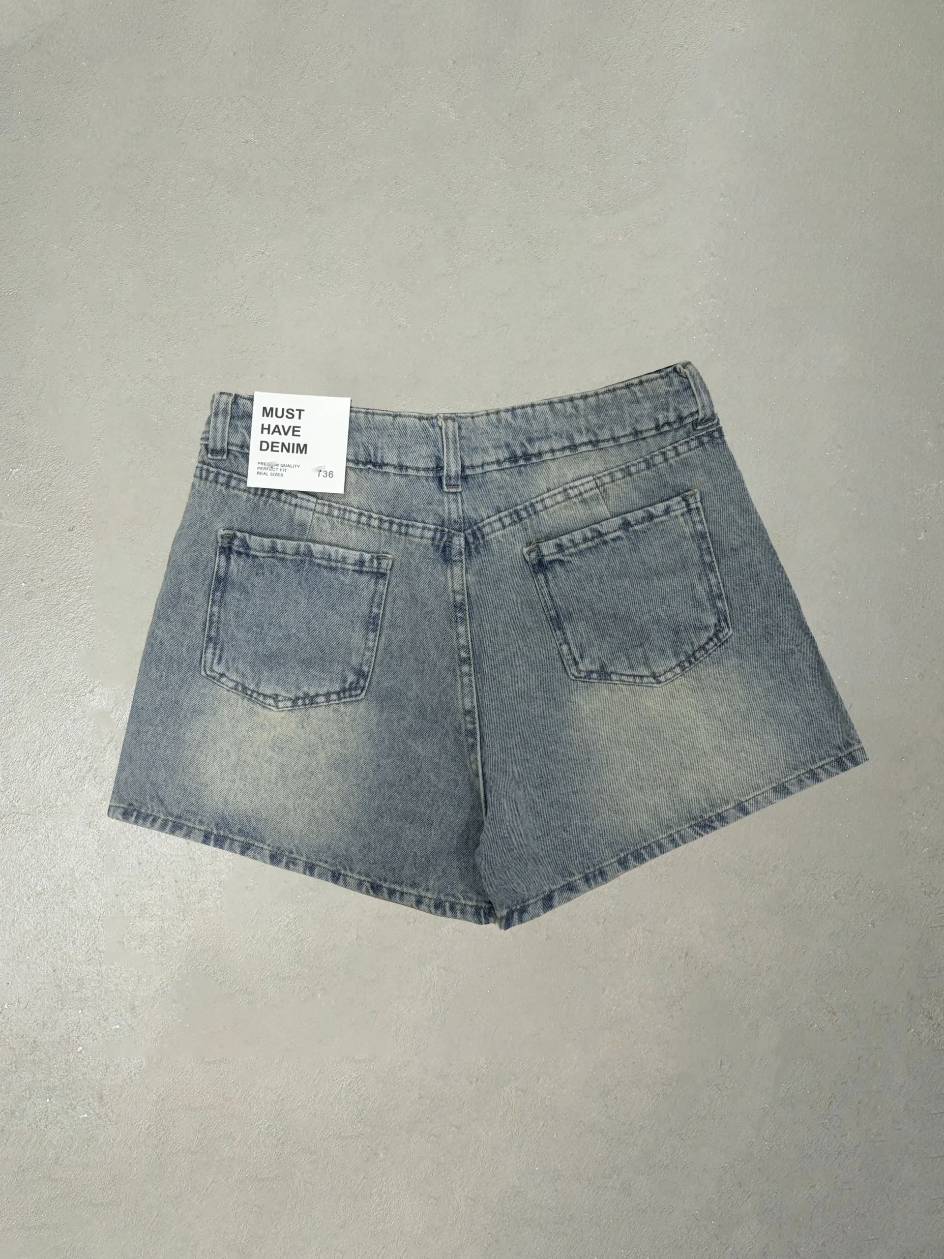 Short mom matizado bg dazzy.05.bg - Wildvery Denim (foto 2)