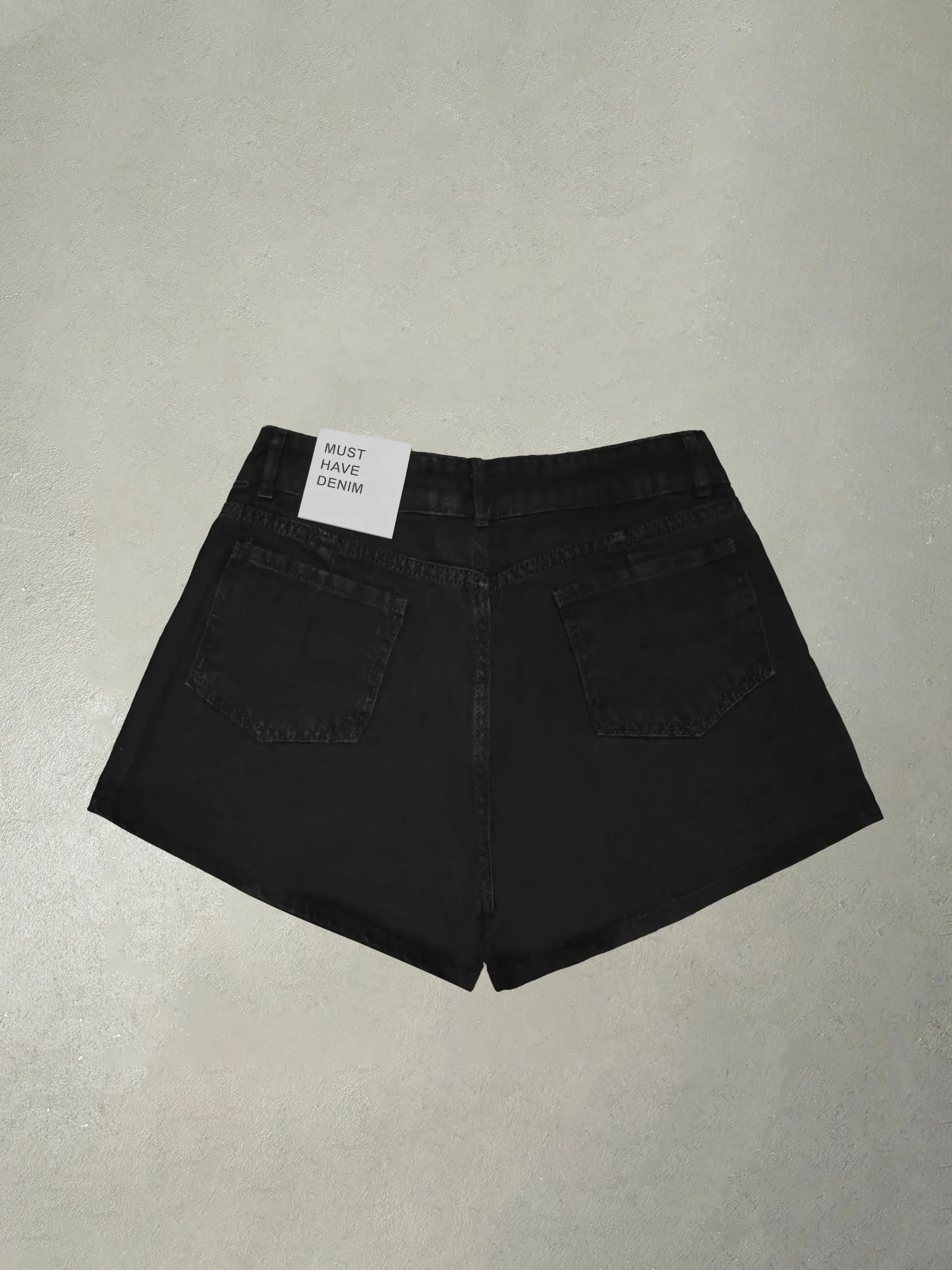 Short mom negro dazzy.01 - Wildvery Denim (foto 2)
