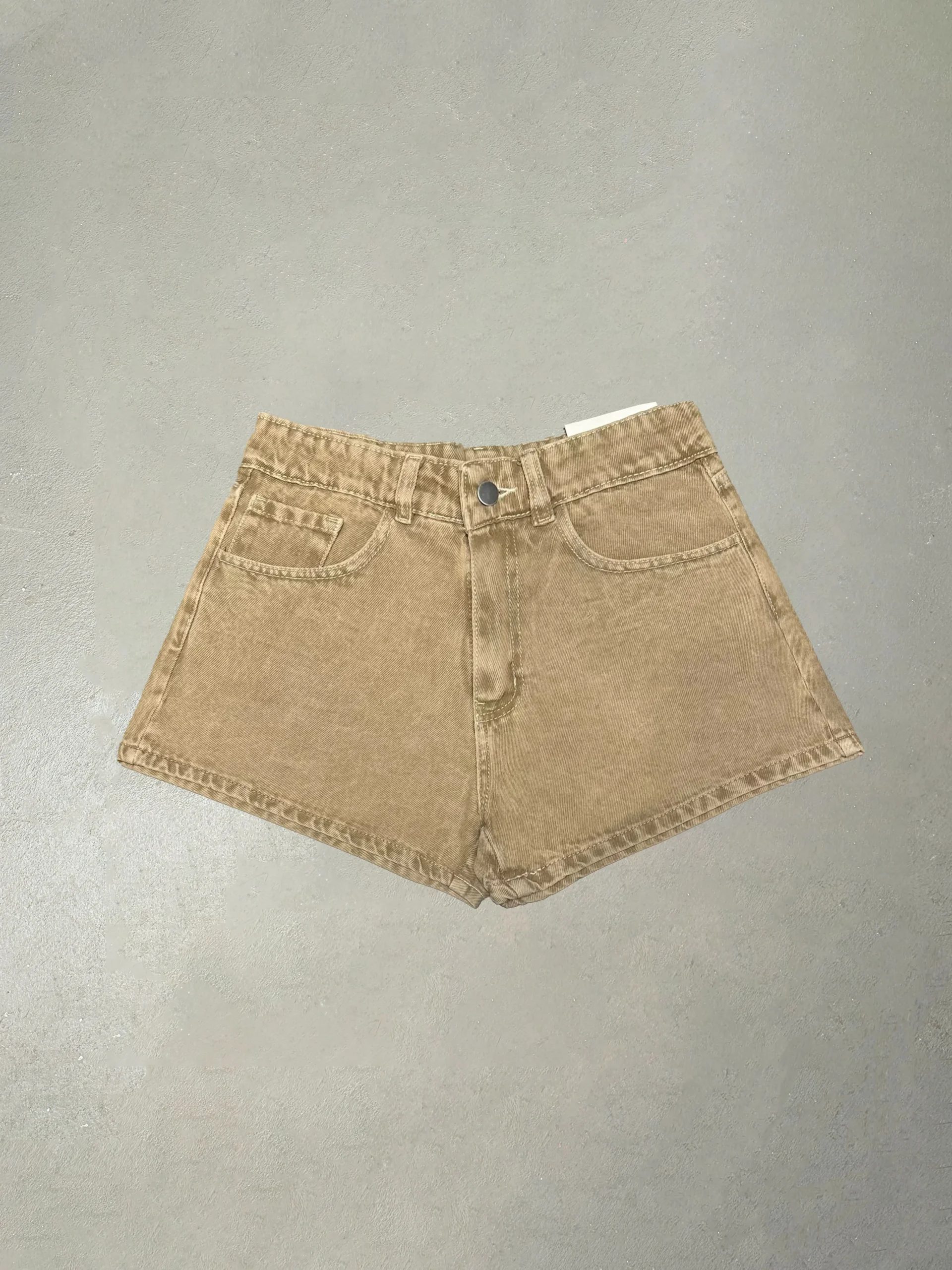 SHORT MOM MARRÓN CLARO #DAZZY.12