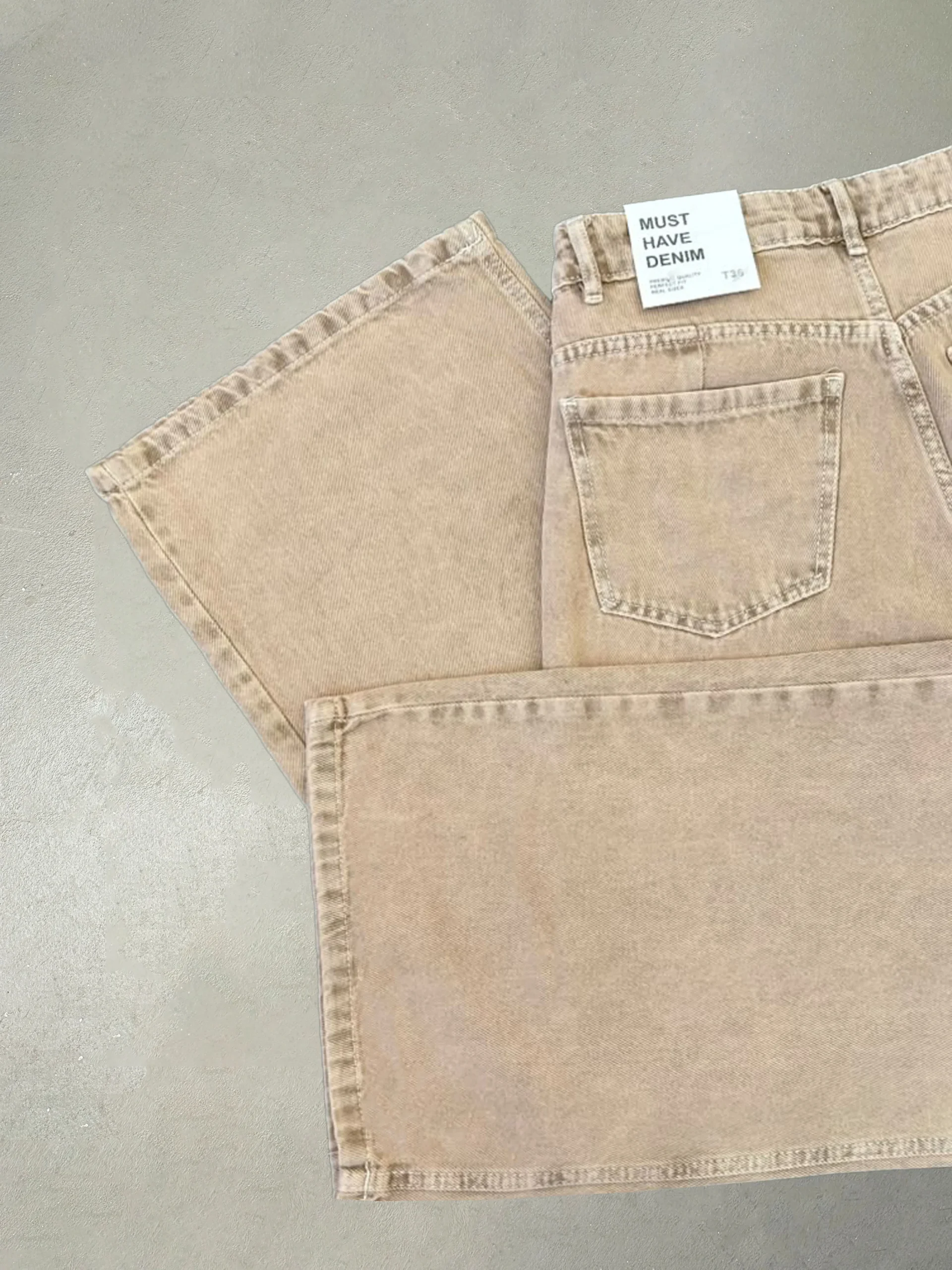 Jean wide marrón claro roa.12 - Wildvery Denim (foto 2)
