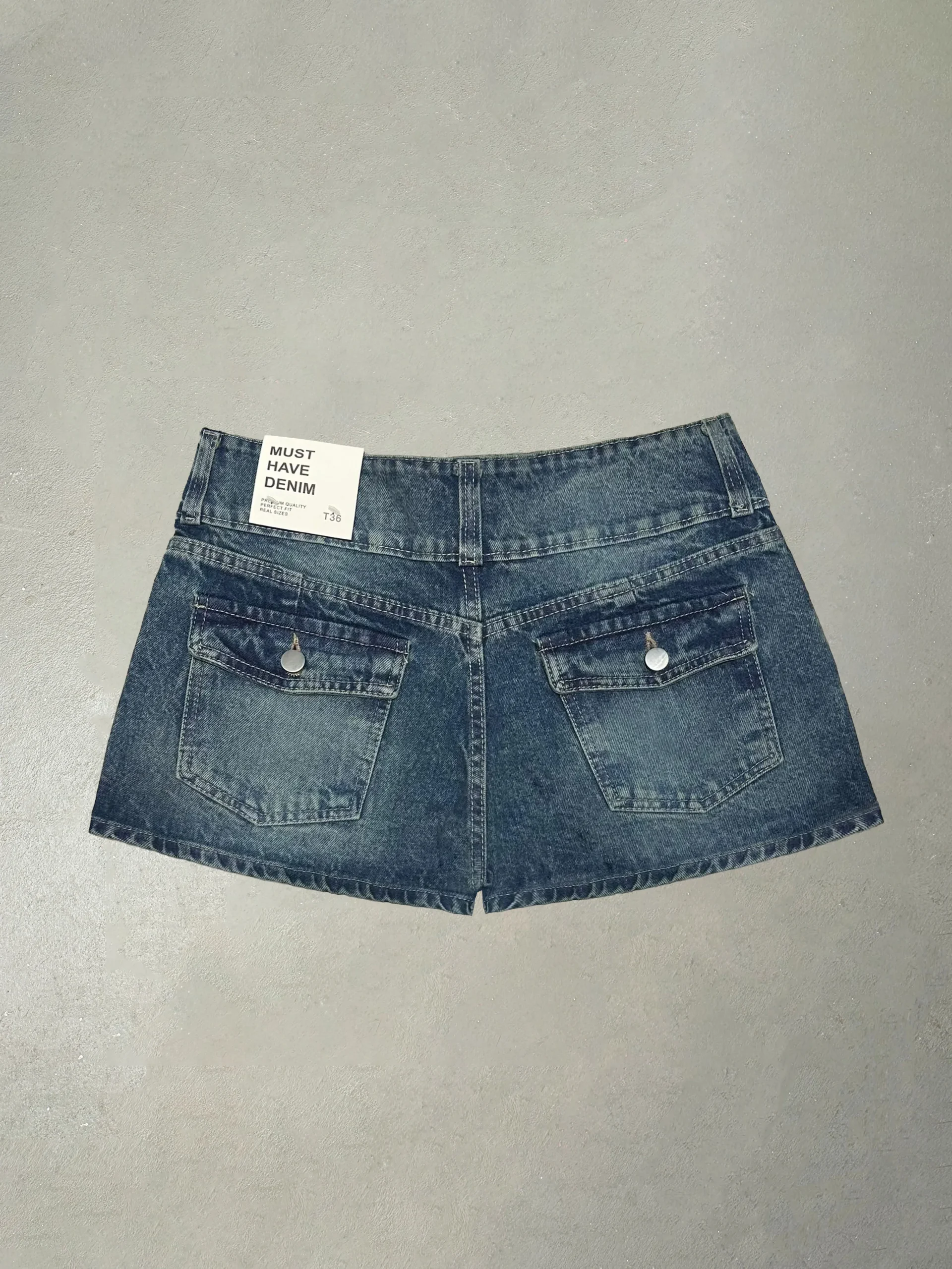 Mini short buttons matizado stann.05.bg - Wildvery Denim (foto 2)